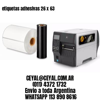 etiquetas adhesivas 26 x 63