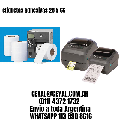 etiquetas adhesivas 28 x 66