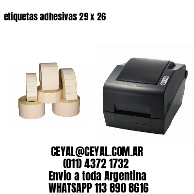 etiquetas adhesivas 29 x 26