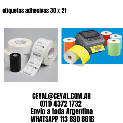 etiquetas adhesivas 30 x 21