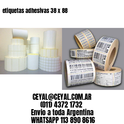 etiquetas adhesivas 38 x 88