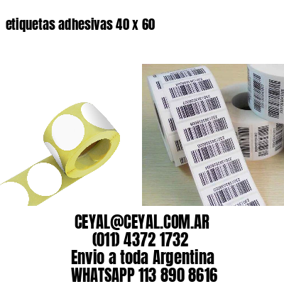 etiquetas adhesivas 40 x 60