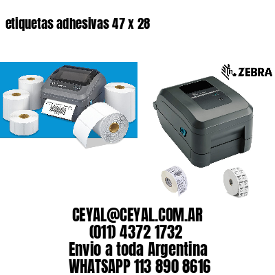 etiquetas adhesivas 47 x 28