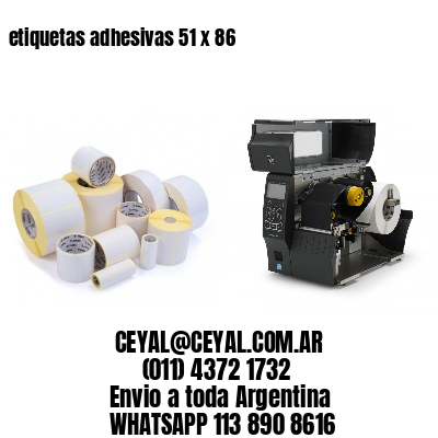etiquetas adhesivas 51 x 86