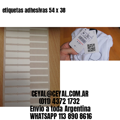 etiquetas adhesivas 54 x 38