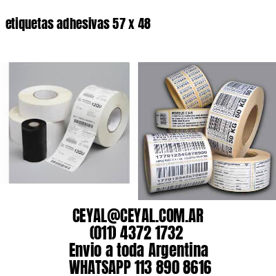 etiquetas adhesivas 57 x 48
