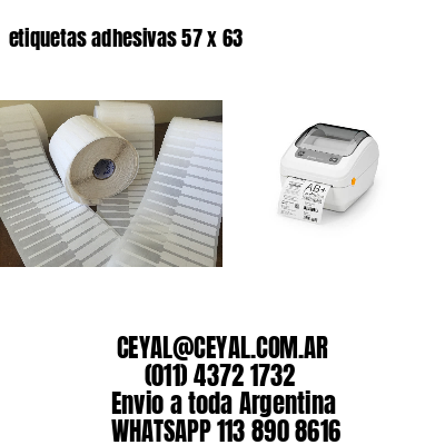 etiquetas adhesivas 57 x 63