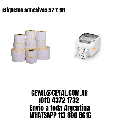 etiquetas adhesivas 57 x 98