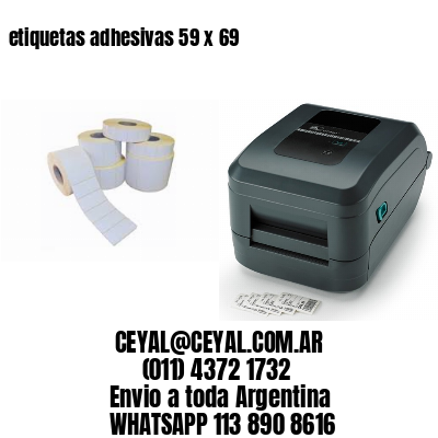 etiquetas adhesivas 59 x 69