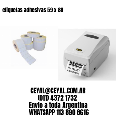 etiquetas adhesivas 59 x 88