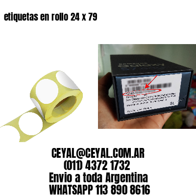 etiquetas en rollo 24 x 79