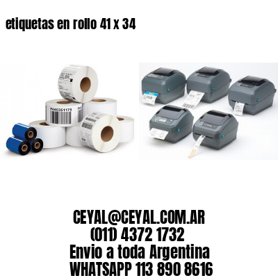 etiquetas en rollo 41 x 34
