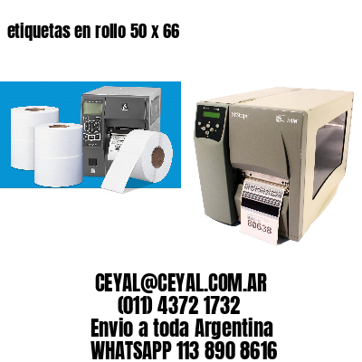 etiquetas en rollo 50 x 66