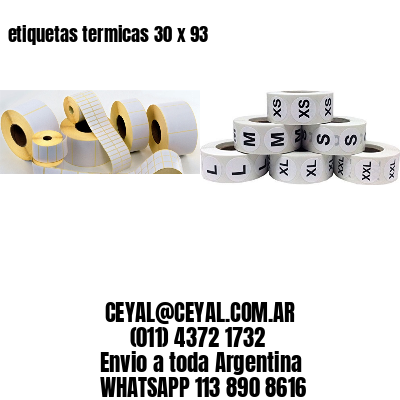 etiquetas termicas 30 x 93