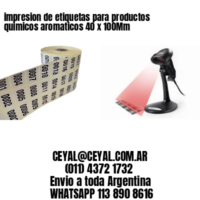 impresion de etiquetas para productos quimicos aromaticos 40 x 100Mm