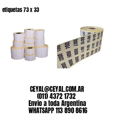 etiquetas 73 x 33