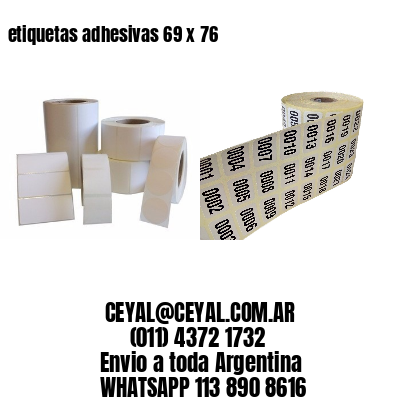 etiquetas adhesivas 69 x 76