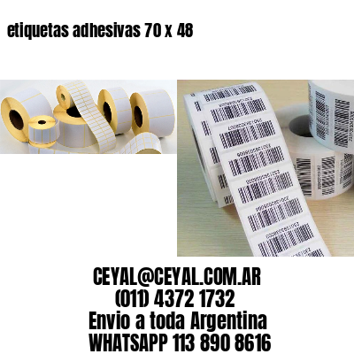 etiquetas adhesivas 70 x 48