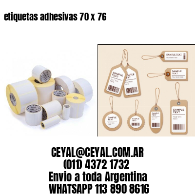 etiquetas adhesivas 70 x 76