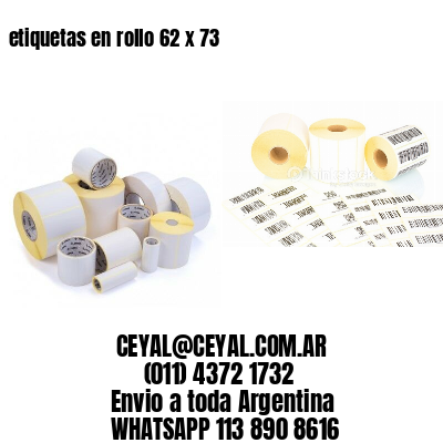 etiquetas en rollo 62 x 73