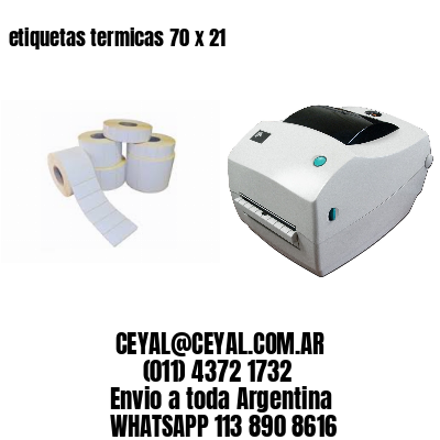 etiquetas termicas 70 x 21