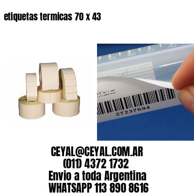 etiquetas termicas 70 x 43