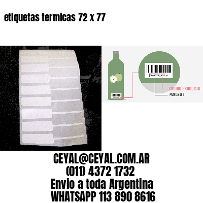 etiquetas termicas 72 x 77