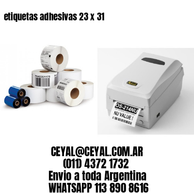 etiquetas adhesivas 23 x 31