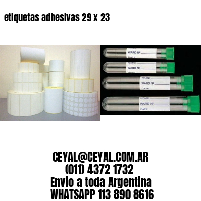 etiquetas adhesivas 29 x 23
