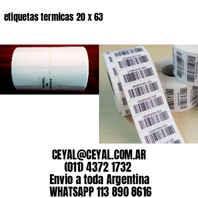 etiquetas termicas 20 x 63