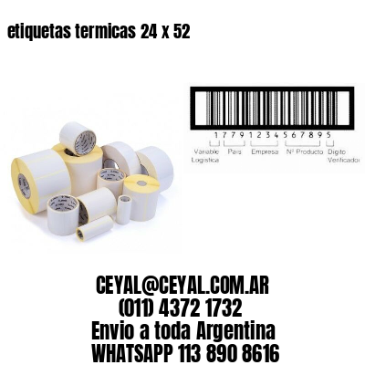 etiquetas termicas 24 x 52