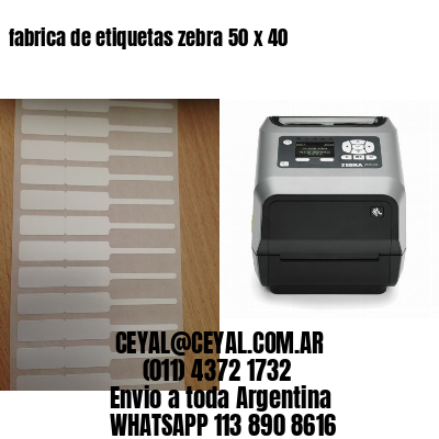 fabrica de etiquetas zebra 50 x 40