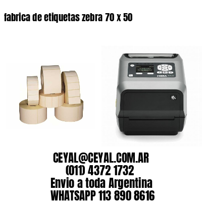 fabrica de etiquetas zebra 70 x 50