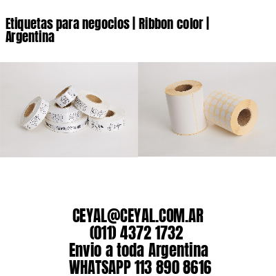 Etiquetas para negocios | Ribbon color | Argentina 