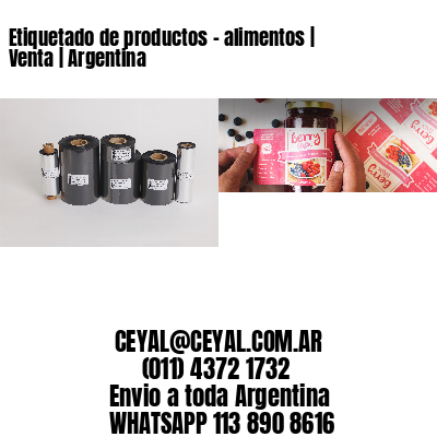 Etiquetado de productos - alimentos | Venta | Argentina