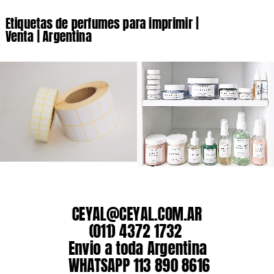 Etiquetas de perfumes para imprimir | Venta | Argentina