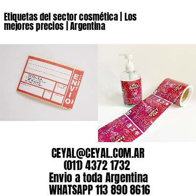 Etiquetas del sector cosmética | Los mejores precios | Argentina