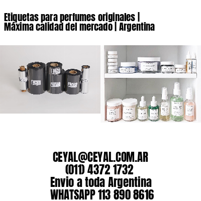 Etiquetas para perfumes originales | Máxima calidad del mercado | Argentina