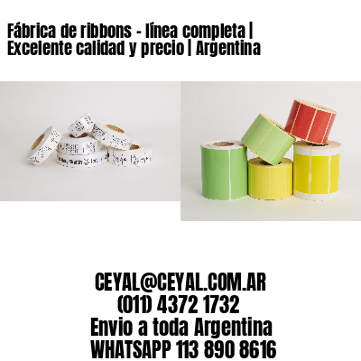 Fábrica de ribbons - línea completa | Excelente calidad y precio | Argentina