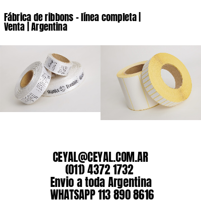 Fábrica de ribbons – línea completa | Venta | Argentina