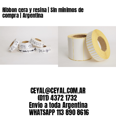 Ribbon cera y resina | Sin mínimos de compra | Argentina