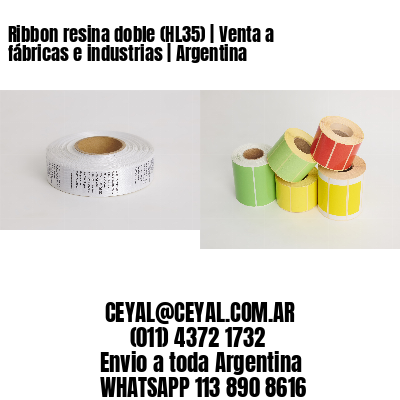 Ribbon resina doble (HL35) | Venta a fábricas e industrias | Argentina