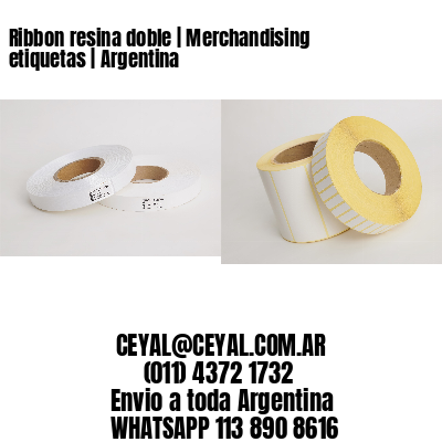 Ribbon resina doble | Merchandising etiquetas | Argentina