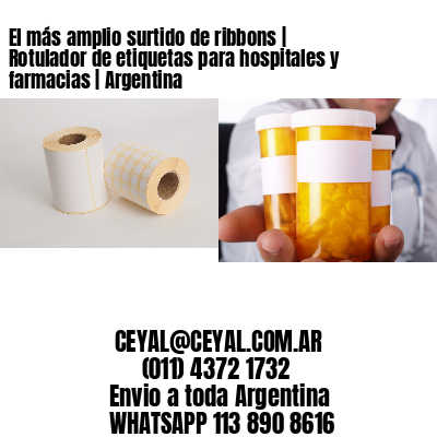 El más amplio surtido de ribbons | Rotulador de etiquetas para hospitales y farmacias | Argentina