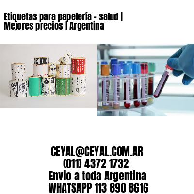 Etiquetas para papelería – salud | Mejores precios | Argentina