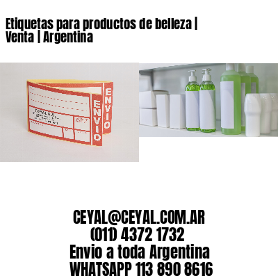 Etiquetas para productos de belleza | Venta | Argentina