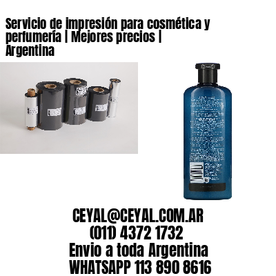 Servicio de impresión para cosmética y perfumería | Mejores precios | Argentina