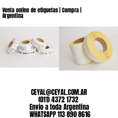 Venta online de etiquetas | Compra | Argentina