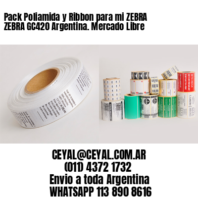 Pack Poliamida y Ribbon para mi ZEBRA ZEBRA GC420 Argentina. Mercado Libre