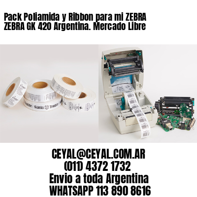Pack Poliamida y Ribbon para mi ZEBRA ZEBRA GK 420 Argentina. Mercado Libre